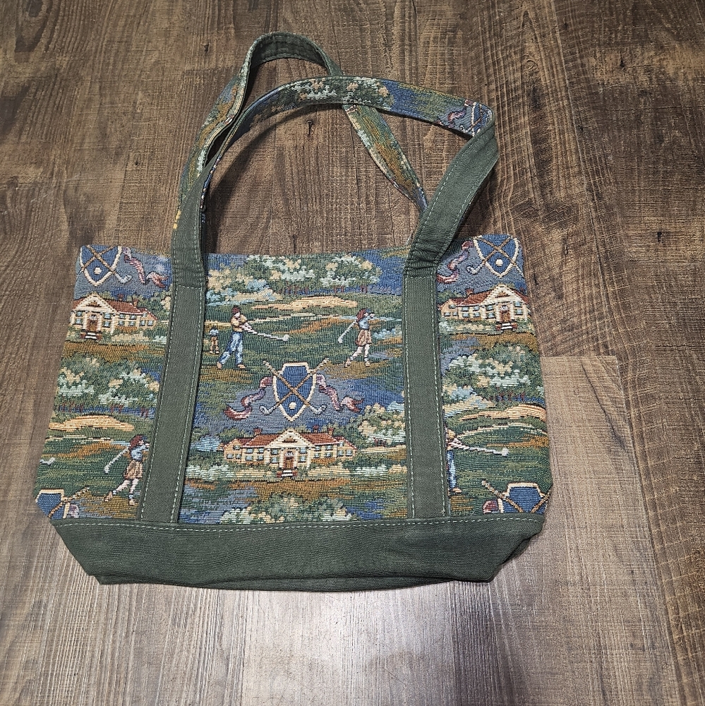 Vintage Holdings Golf Tapestry Tote